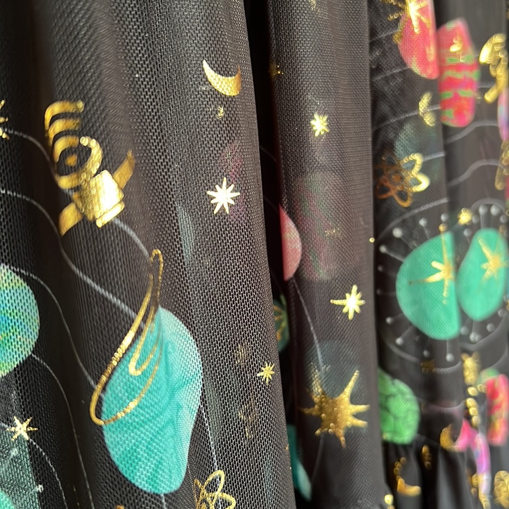 💥NWT Blackmilk Space Tourist Sheer Midaxi Dress ~ LIMITED Size XS - Picture 12 of 14